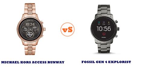 michael kors runway vs fossil gen 5